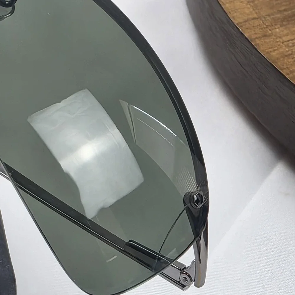 Ray-Ban RB 3183 Sunglasses Mens 63-15-125 Gray Green Polarized Wrap 004/9A